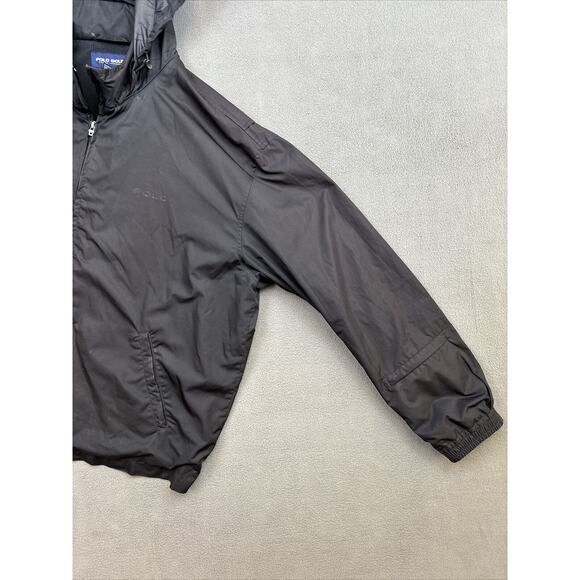 Polo Ralph Lauren Golf Mens Full-Zip Hooded Jacket Coat Black - Size XXL - Picture 10 of 14